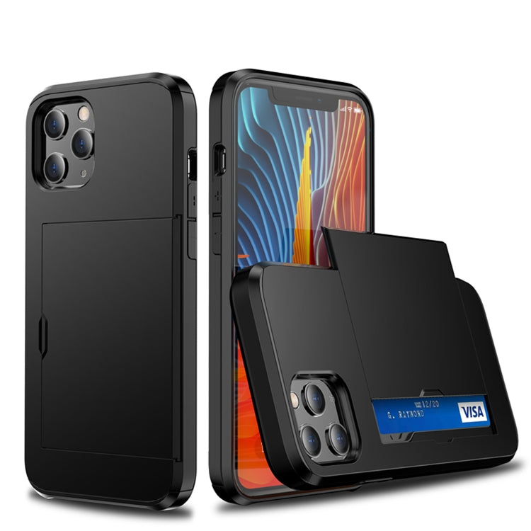 For iPhone 12 Pro Max Shockproof Rugged Armor Protective Case with Card Slot
