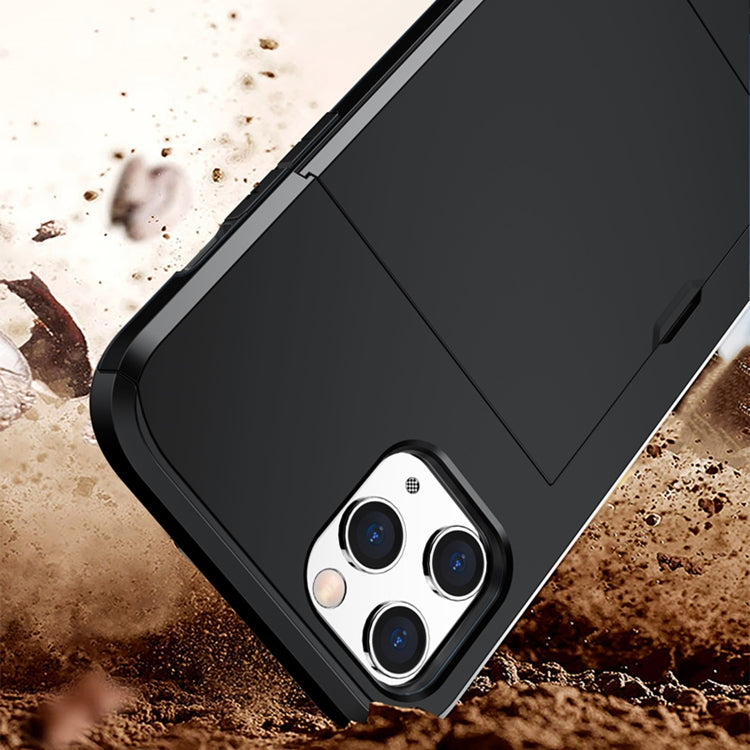 For iPhone 12 Pro Max Shockproof Rugged Armor Protective Case with Card Slot