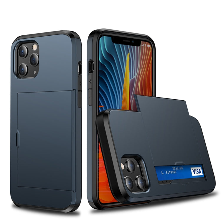 For iPhone 12 Pro Max Shockproof Rugged Armor Protective Case with Card Slot