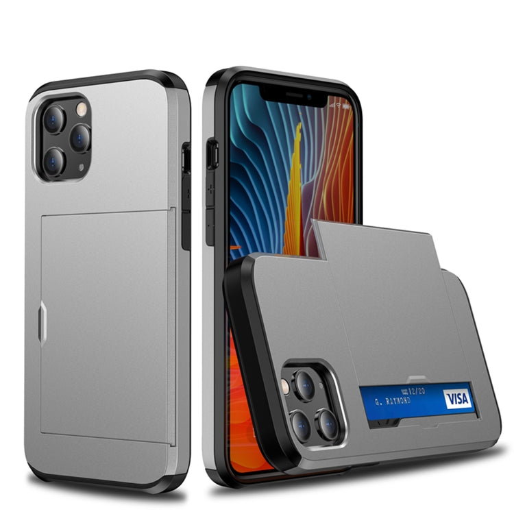 For iPhone 12 Pro Max Shockproof Rugged Armor Protective Case with Card Slot