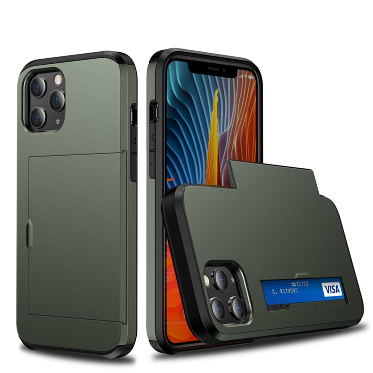 For iPhone 12 Pro Max Shockproof Rugged Armor Protective Case with Card Slot