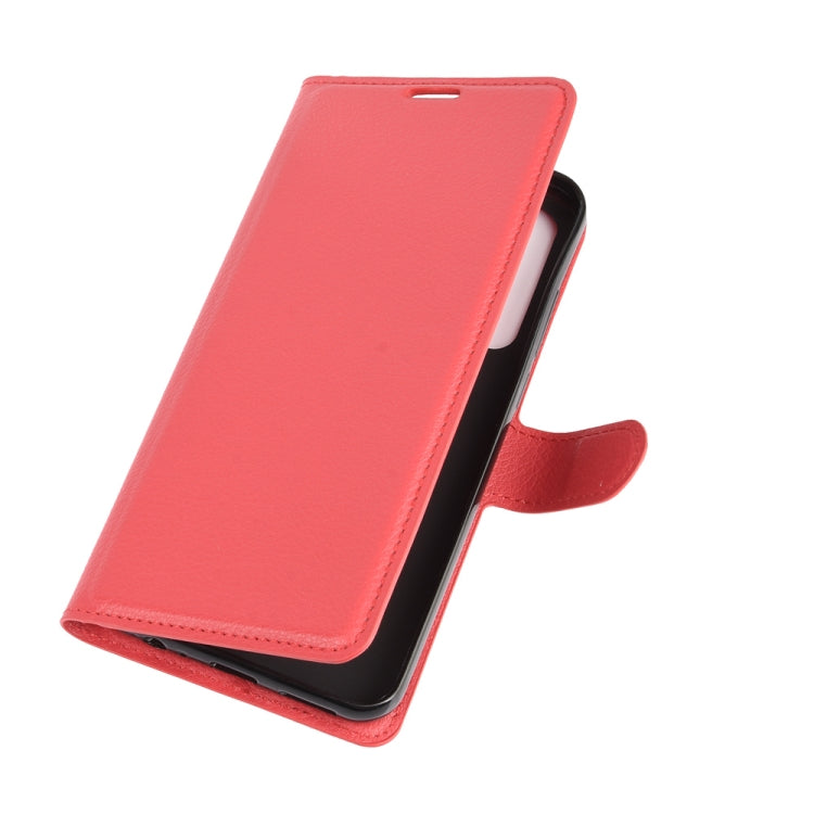 For HTC Desire 20 Pro Litchi Texture Horizontal Flip Protective Case with Holder & Card Slots & Wallet