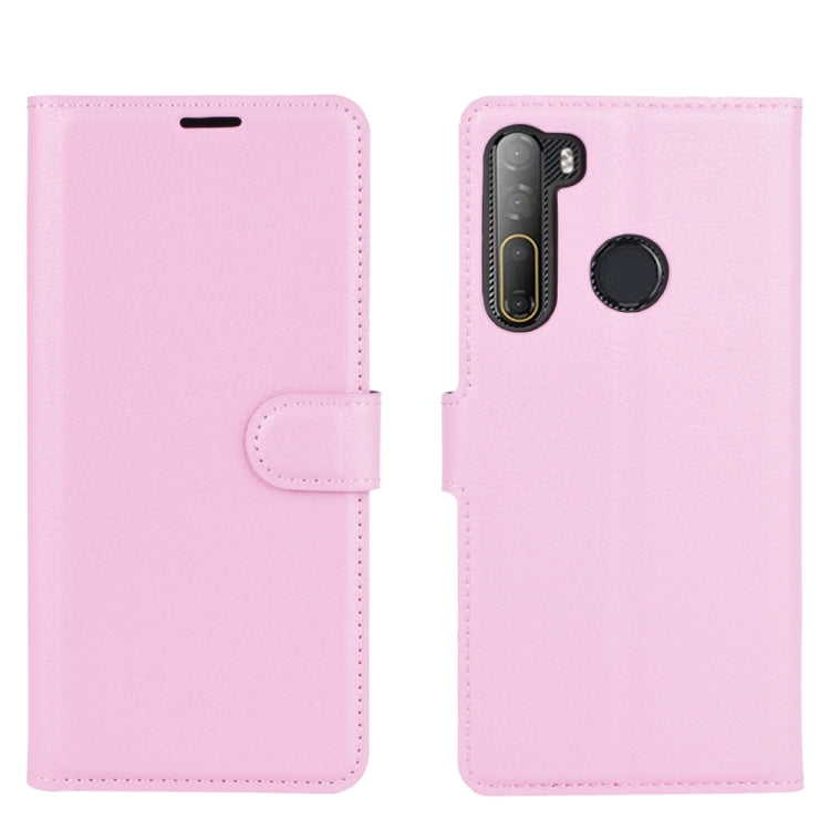 For HTC Desire 20 Pro Litchi Texture Horizontal Flip Protective Case with Holder & Card Slots & Wallet