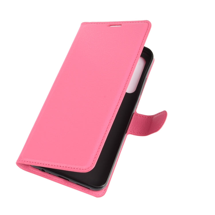 For HTC Desire 20 Pro Litchi Texture Horizontal Flip Protective Case with Holder & Card Slots & Wallet
