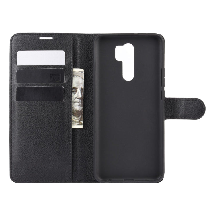 For Xiaomi Redmi 9 Litchi Texture Horizontal Flip Protective Case with Holder & Card Slots & Wallet