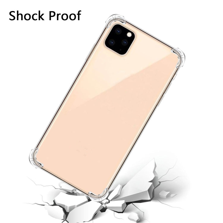 For iPhone 12 Pro Max Four-Corner Anti-Drop Ultra-Thin Transparent TPU Phone Case(Transparent)