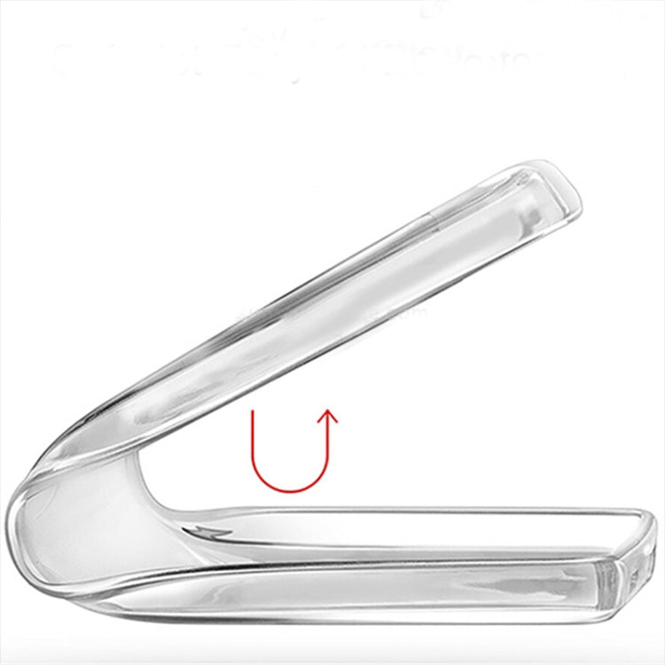 For iPhone 12 / 12 Pro Thickened Non-slip Non-yellowing Transparent TPU Case(Transparent)