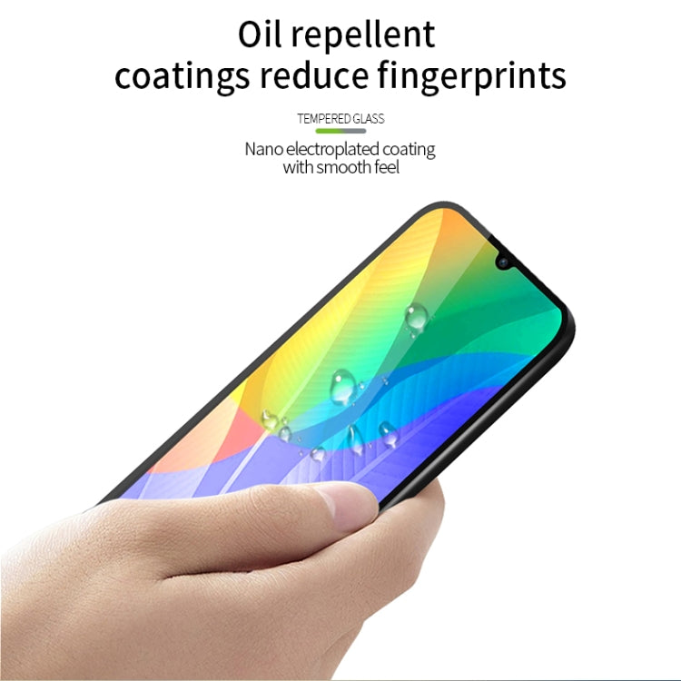 For Huawei Y6P / Honor9A MOFI 9H 2.5D Full Screen Tempered Glass Film(Black)