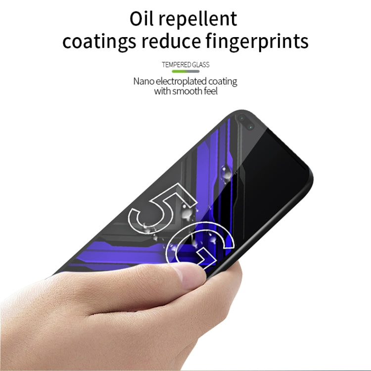 For Huawei Honor Play4 Pro MOFI 9H 2.5D Full Screen Tempered Glass Film(Black)