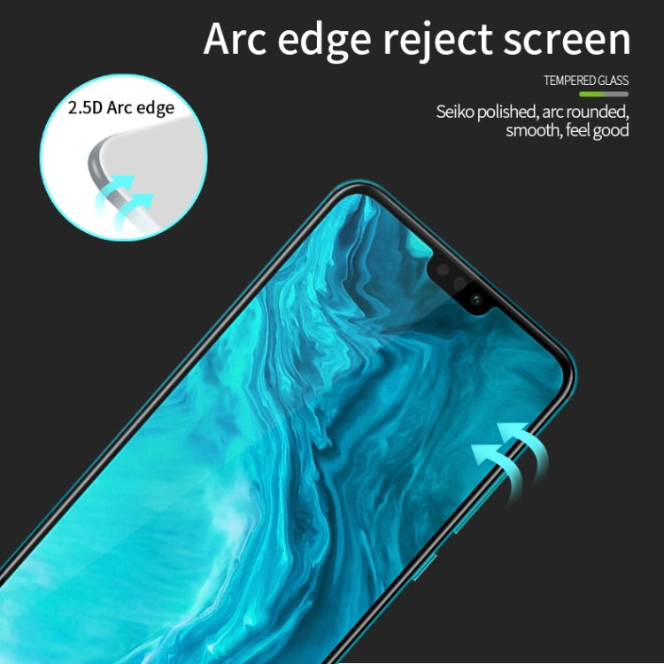 For Huawei Honor 9X Lite MOFI 9H 2.5D Full Screen Tempered Glass Film(Black)