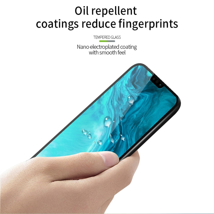 For Huawei Honor 9X Lite MOFI 9H 2.5D Full Screen Tempered Glass Film(Black)