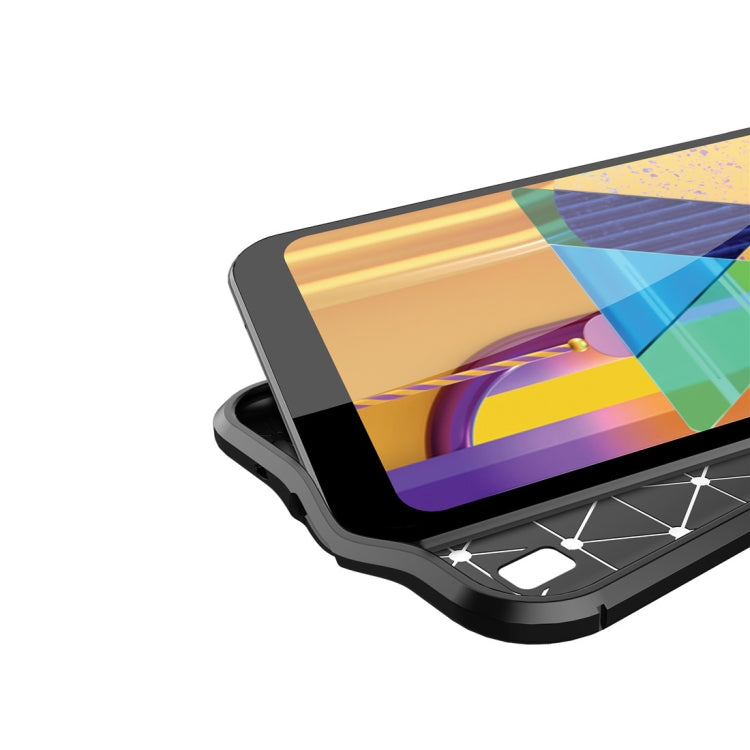 For Samsung Galaxy M01 Litchi Texture TPU Shockproof Case