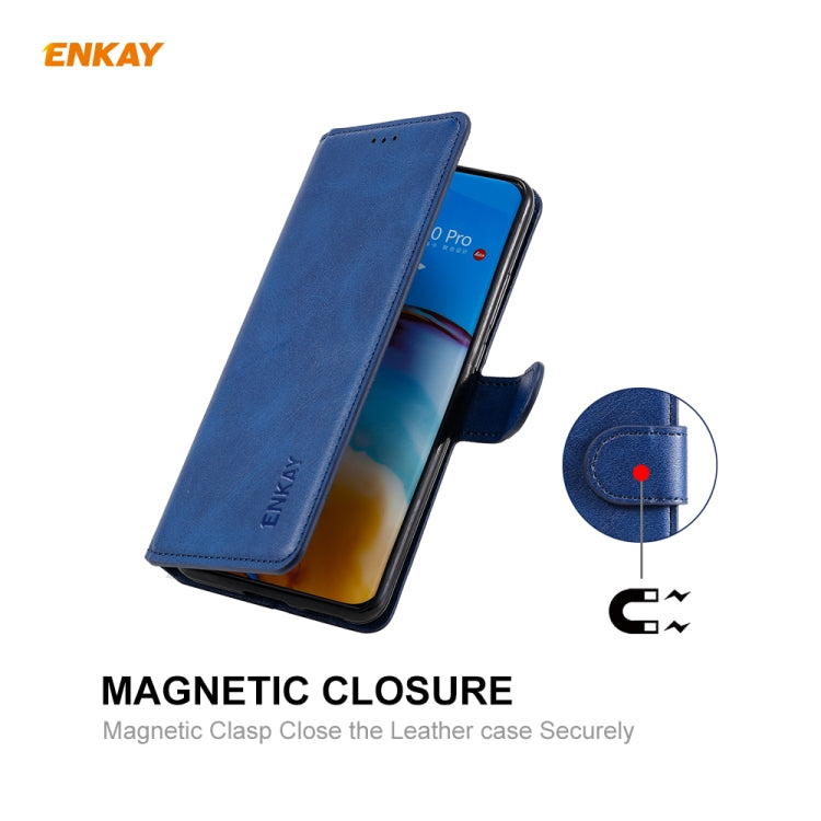 For HUAWEI P40 Pro ENKAY Hat-Prince Horizontal Flip Leather Case with Holder & Card Slots & Wallet