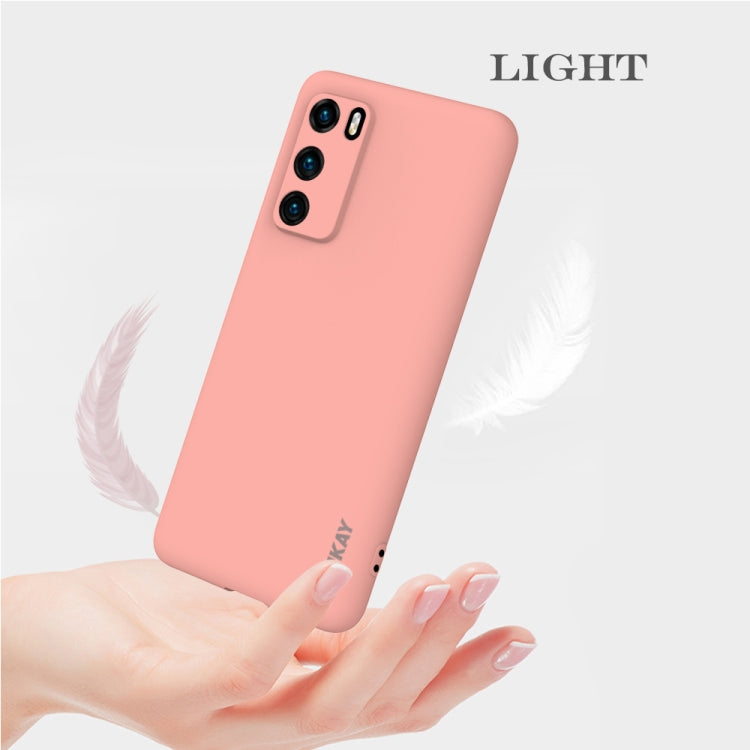 For Huawei P40 Hat-Prince ENKAY ENK-PC034 Ultra-thin Solid Color TPU Slim Case Soft Cover