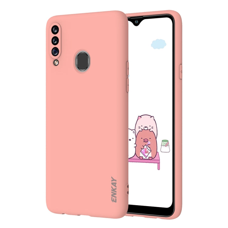 For Samsung Galaxy A20s Hat-Prince ENKAY ENK-PC040 Ultra-thin Solid Color TPU Slim Case Soft Cover