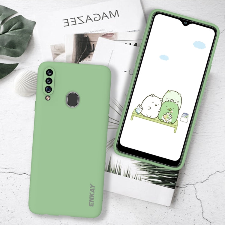 For Samsung Galaxy A20s Hat-Prince ENKAY ENK-PC040 Ultra-thin Solid Color TPU Slim Case Soft Cover