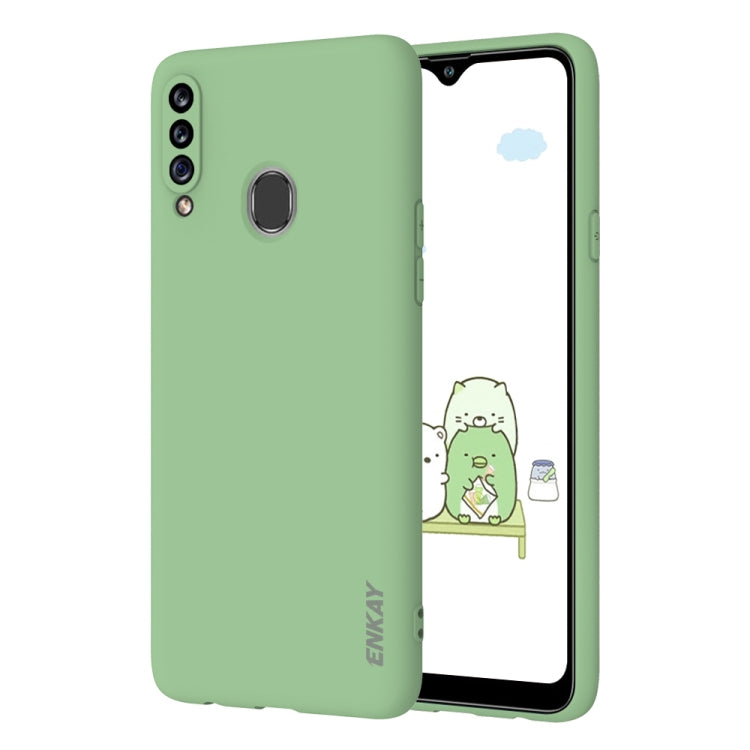For Samsung Galaxy A20s Hat-Prince ENKAY ENK-PC040 Ultra-thin Solid Color TPU Slim Case Soft Cover