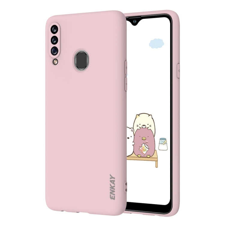 For Samsung Galaxy A20s Hat-Prince ENKAY ENK-PC040 Ultra-thin Solid Color TPU Slim Case Soft Cover