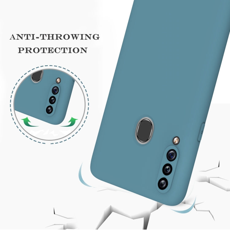 For Samsung Galaxy A20s Hat-Prince ENKAY ENK-PC040 Ultra-thin Solid Color TPU Slim Case Soft Cover