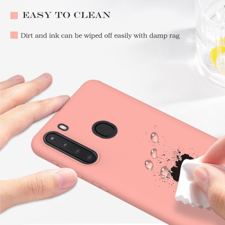For Samsung Galaxy A21 Hat-Prince ENKAY ENK-PC041 Ultra-thin Solid Color TPU Slim Case Soft Cover