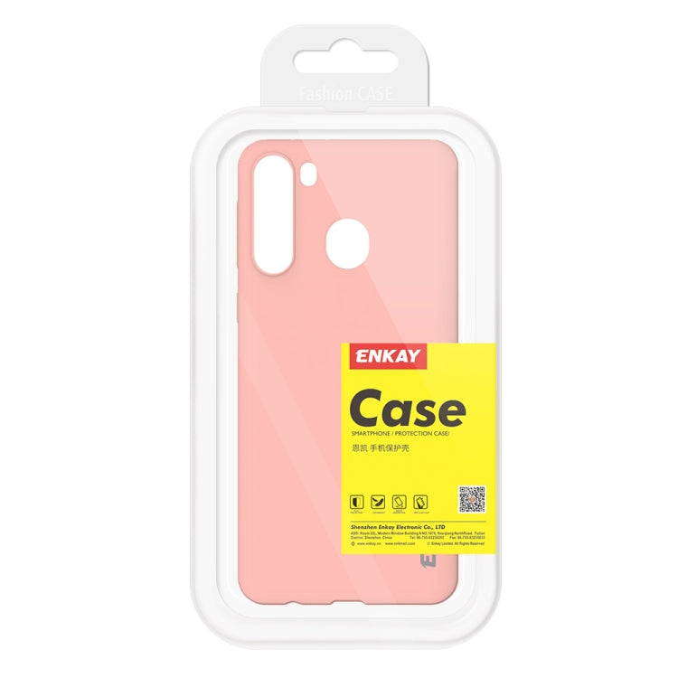For Samsung Galaxy A21 Hat-Prince ENKAY ENK-PC041 Ultra-thin Solid Color TPU Slim Case Soft Cover