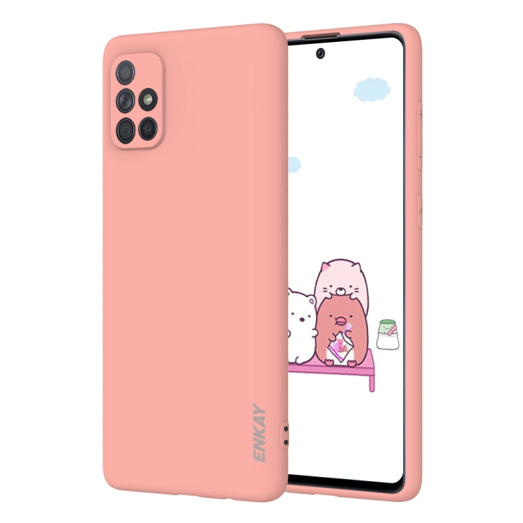 For Samsung Galaxy A71 Hat-Prince ENKAY ENK-PC042 Ultra-thin Solid Color TPU Slim Case Soft Cover