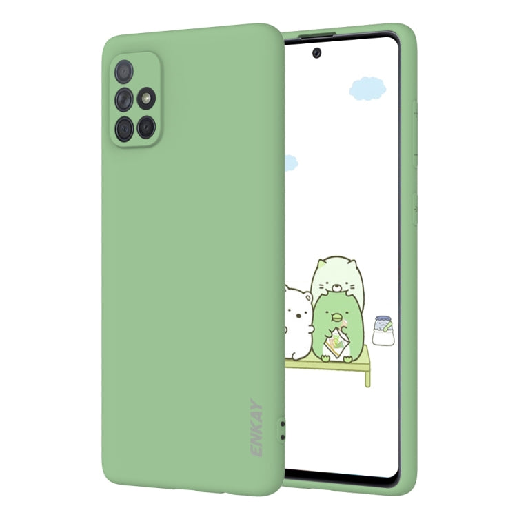 For Samsung Galaxy A71 Hat-Prince ENKAY ENK-PC042 Ultra-thin Solid Color TPU Slim Case Soft Cover