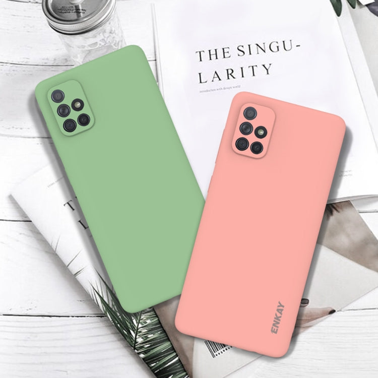 For Samsung Galaxy A71 Hat-Prince ENKAY ENK-PC042 Ultra-thin Solid Color TPU Slim Case Soft Cover