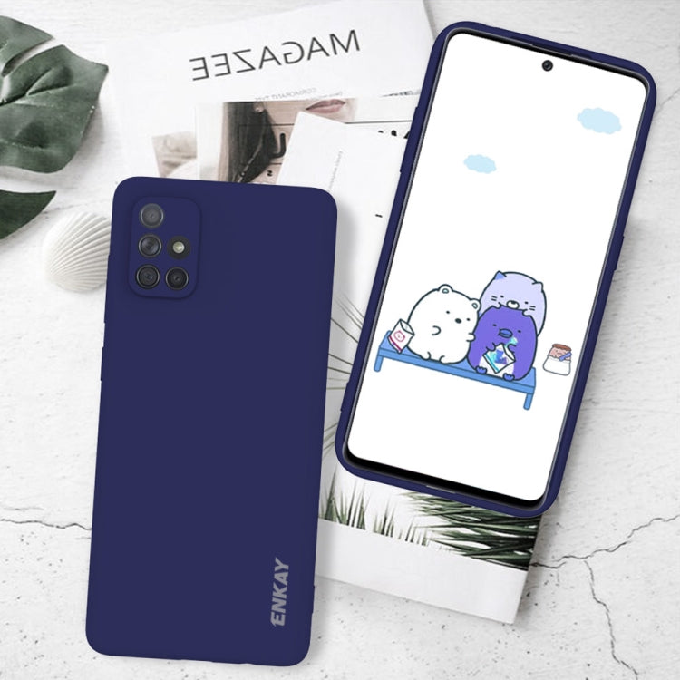 For Samsung Galaxy A71 Hat-Prince ENKAY ENK-PC042 Ultra-thin Solid Color TPU Slim Case Soft Cover