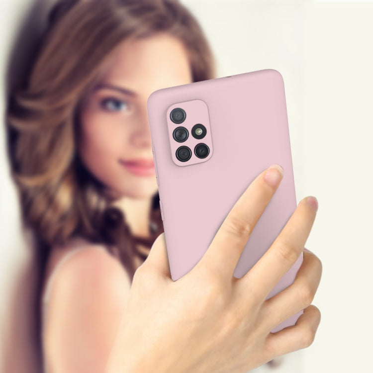 For Samsung Galaxy A71 Hat-Prince ENKAY ENK-PC042 Ultra-thin Solid Color TPU Slim Case Soft Cover