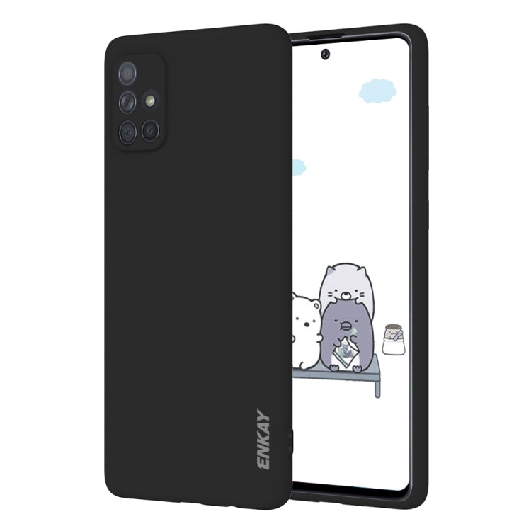 For Samsung Galaxy A71 Hat-Prince ENKAY ENK-PC042 Ultra-thin Solid Color TPU Slim Case Soft Cover