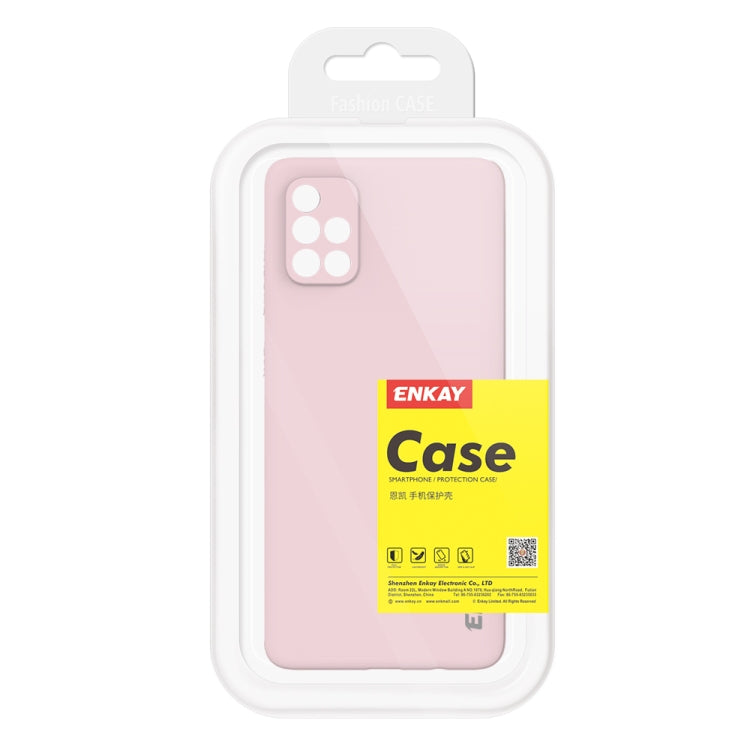 For Samsung Galaxy A71 Hat-Prince ENKAY ENK-PC042 Ultra-thin Solid Color TPU Slim Case Soft Cover
