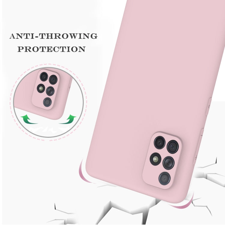 For Samsung Galaxy A71 Hat-Prince ENKAY ENK-PC042 Ultra-thin Solid Color TPU Slim Case Soft Cover