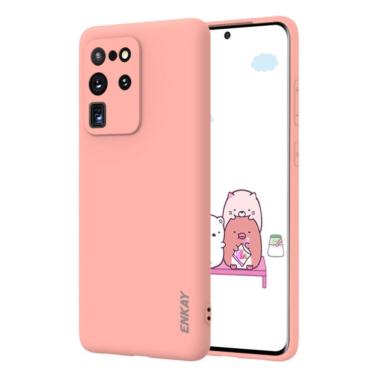 For Samsung Galaxy S20 Ultra Hat-Prince ENKAY ENK-PC045 Ultra-thin Solid Color TPU Slim Case Soft Cover