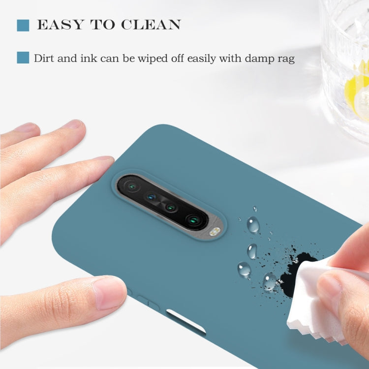 For Xiaomi Redmi K30 Hat-Prince ENKAY ENK-PC0362 2 in 1 Ultra-thin Solid Color TPU Slim Case Soft Cover + 0.26mm 9H 2.5D Tempered Glass Protector Film