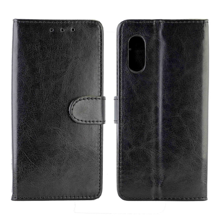 For Samsung Galaxy Xcover Pro Crazy Horse Texture Leather Horizontal Flip Protective Case with Holder & Card Slots & Wallet & Photo Frame