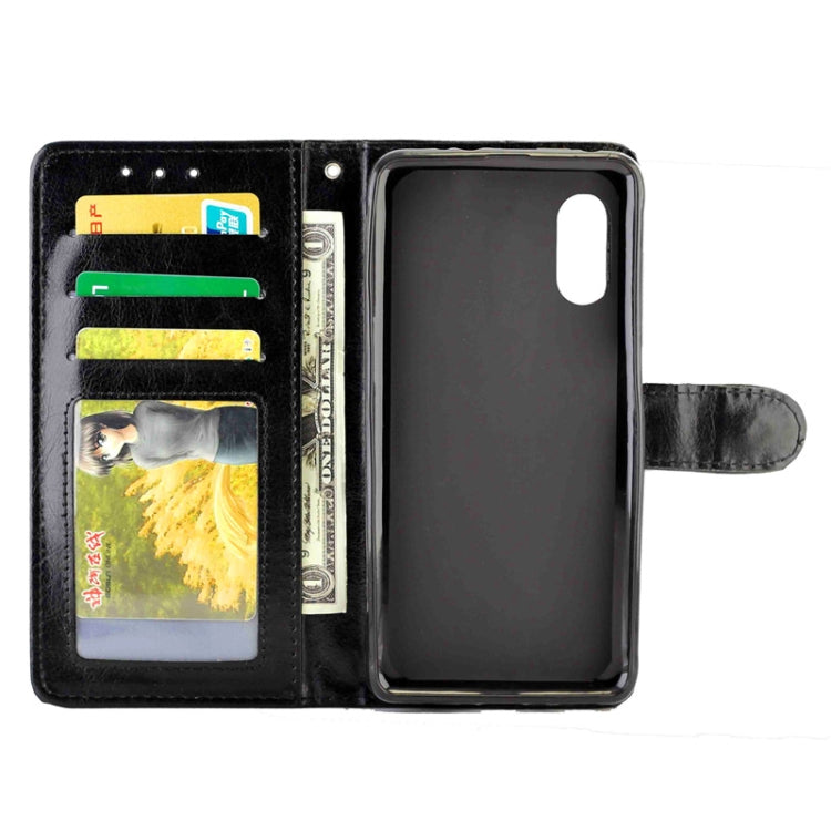 For Samsung Galaxy Xcover Pro Crazy Horse Texture Leather Horizontal Flip Protective Case with Holder & Card Slots & Wallet & Photo Frame