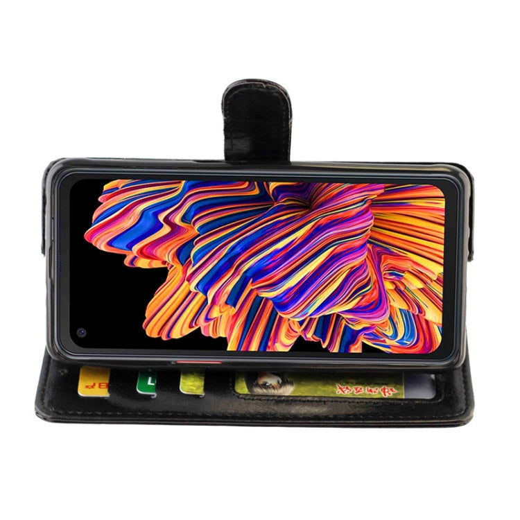 For Samsung Galaxy Xcover Pro Crazy Horse Texture Leather Horizontal Flip Protective Case with Holder & Card Slots & Wallet & Photo Frame