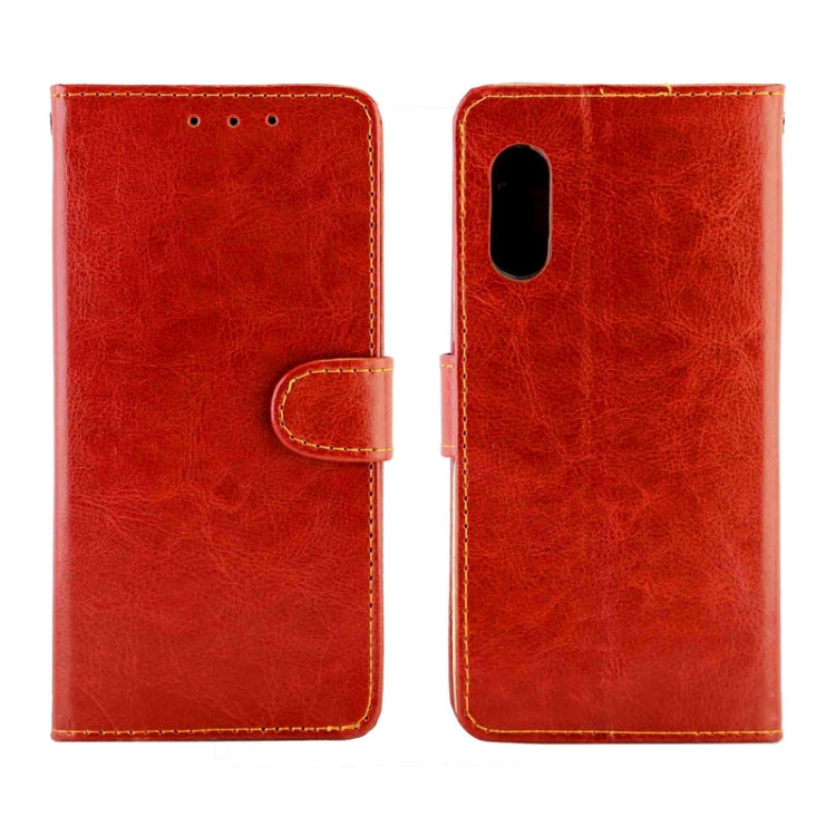 For Samsung Galaxy Xcover Pro Crazy Horse Texture Leather Horizontal Flip Protective Case with Holder & Card Slots & Wallet & Photo Frame