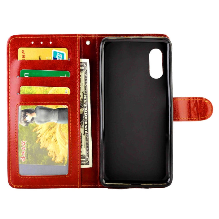 For Samsung Galaxy Xcover Pro Crazy Horse Texture Leather Horizontal Flip Protective Case with Holder & Card Slots & Wallet & Photo Frame