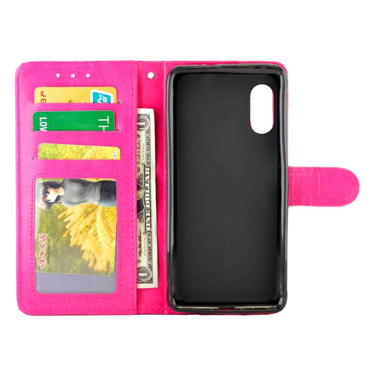 For Samsung Galaxy Xcover Pro Crazy Horse Texture Leather Horizontal Flip Protective Case with Holder & Card Slots & Wallet & Photo Frame