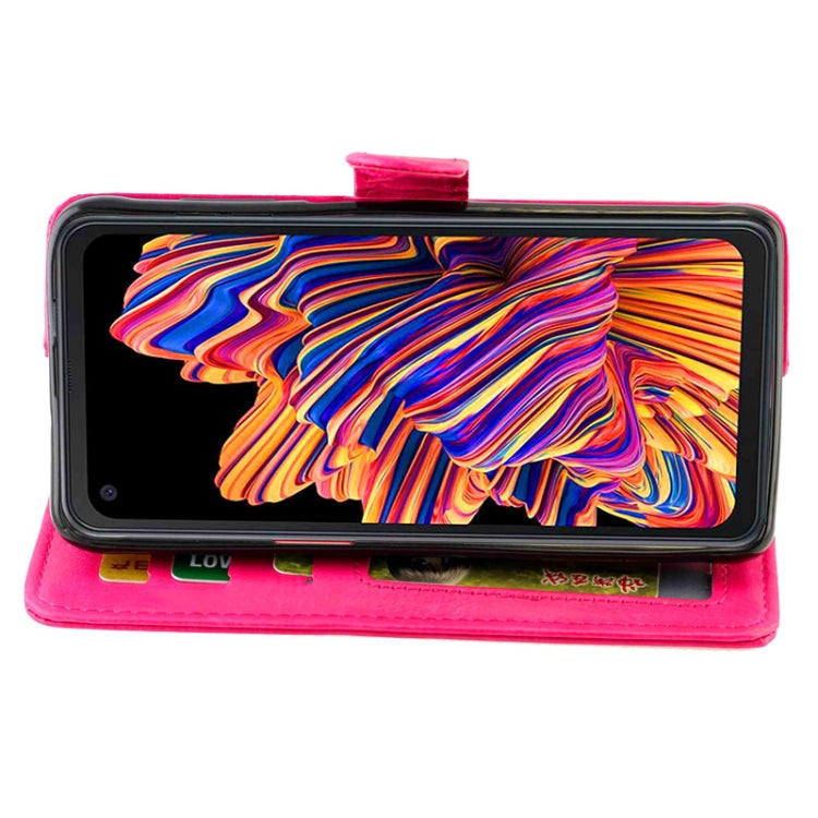 For Samsung Galaxy Xcover Pro Crazy Horse Texture Leather Horizontal Flip Protective Case with Holder & Card Slots & Wallet & Photo Frame