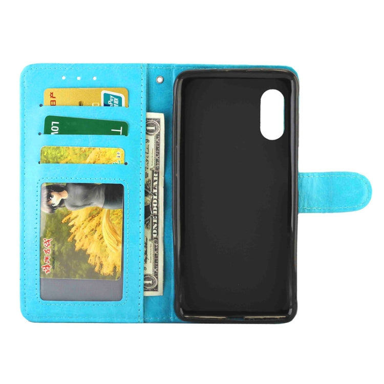 For Samsung Galaxy Xcover Pro Crazy Horse Texture Leather Horizontal Flip Protective Case with Holder & Card Slots & Wallet & Photo Frame