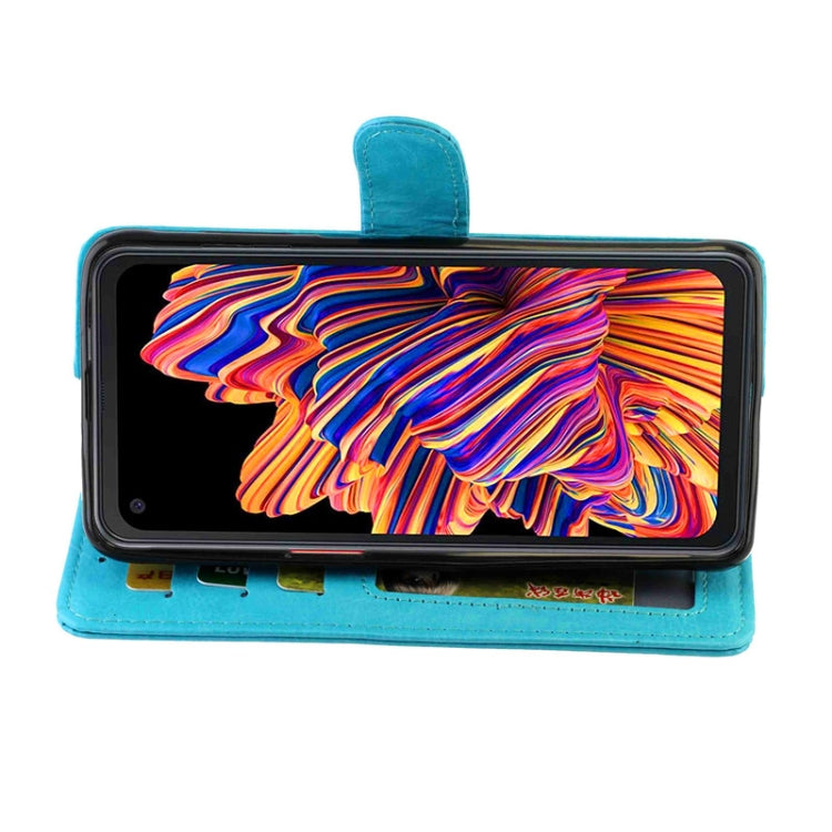 For Samsung Galaxy Xcover Pro Crazy Horse Texture Leather Horizontal Flip Protective Case with Holder & Card Slots & Wallet & Photo Frame