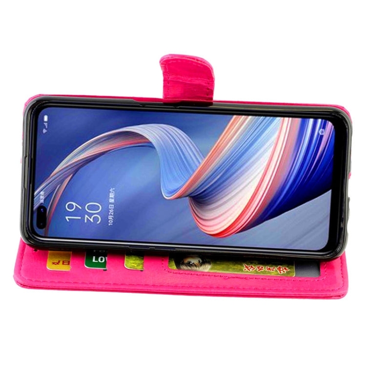 For OPPO A92s Crazy Horse Texture Leather Horizontal Flip Protective Case with Holder & Card Slots & Wallet & Photo Frame