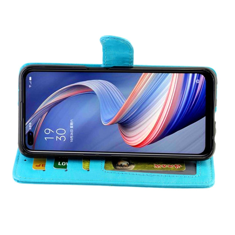 For OPPO A92s Crazy Horse Texture Leather Horizontal Flip Protective Case with Holder & Card Slots & Wallet & Photo Frame