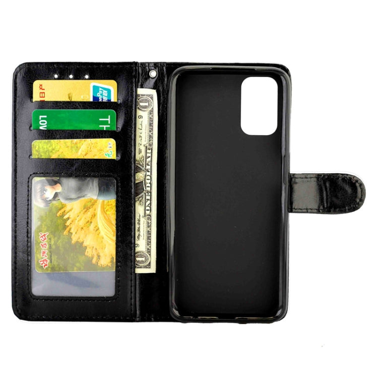 For OPPO A52 Crazy Horse Texture Leather Horizontal Flip Protective Case with Holder & Card Slots & Wallet & Photo Frame