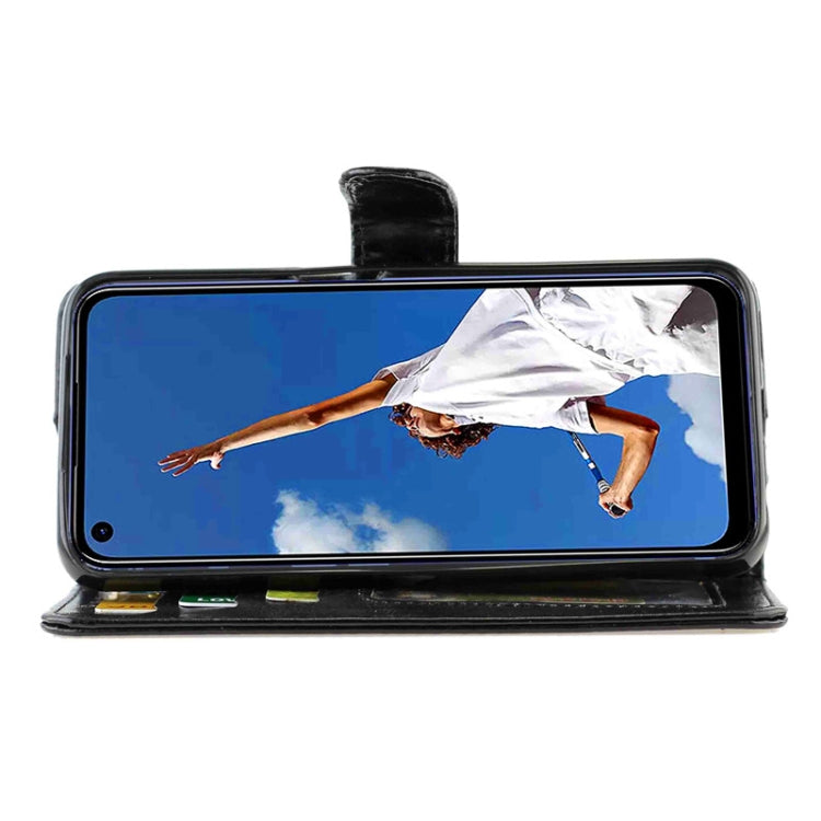 For OPPO A52 Crazy Horse Texture Leather Horizontal Flip Protective Case with Holder & Card Slots & Wallet & Photo Frame