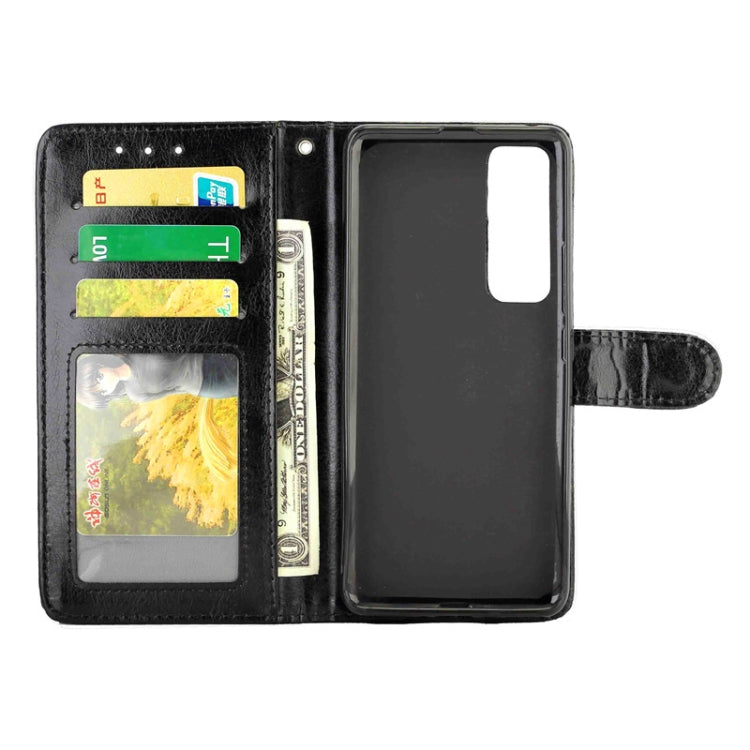 For Huawei Nova 7 Pro Crazy Horse Texture Leather Horizontal Flip Protective Case with Holder & Card Slots & Wallet & Photo Frame