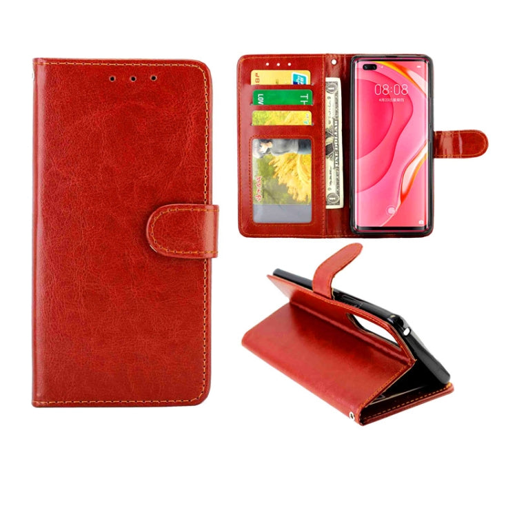 For Huawei Nova 7 Pro Crazy Horse Texture Leather Horizontal Flip Protective Case with Holder & Card Slots & Wallet & Photo Frame